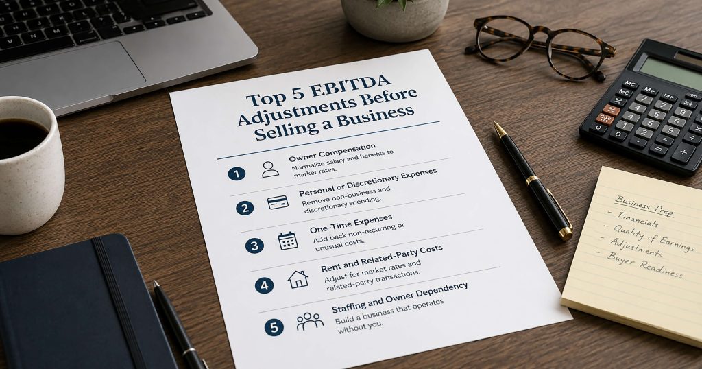 Top 5 EBITDA Adjustments Before Selling a Business